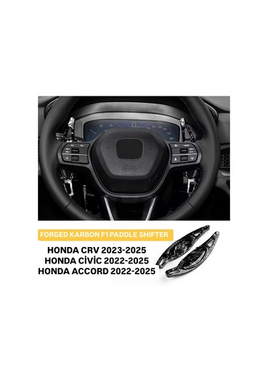 Honda Accord Forged Karbon F1 Kulakçık Vites 2022-2025 Kırmızı