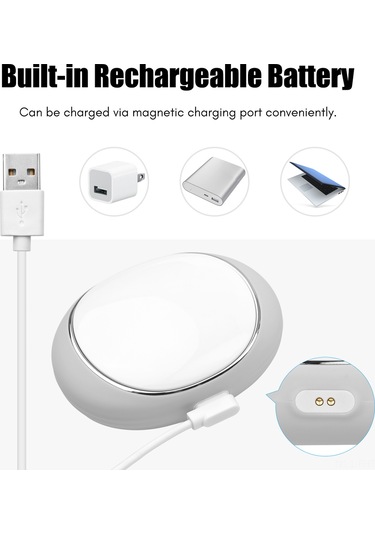 Hangfox Anne Sütü İçin 3 Derece Isıtma Ve 5 Titreşim Modlu Gri Emzirme Masaj Cihazı Çok Renkli