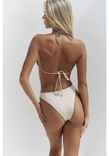 Mai Collection Mai Studios Co. Adira Çift Desen Yeşil Bikini Üstü Yeşil