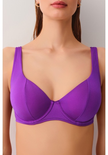 Suwen Balenli Bikini Üst Sbn25950c099 Menekşe Moru