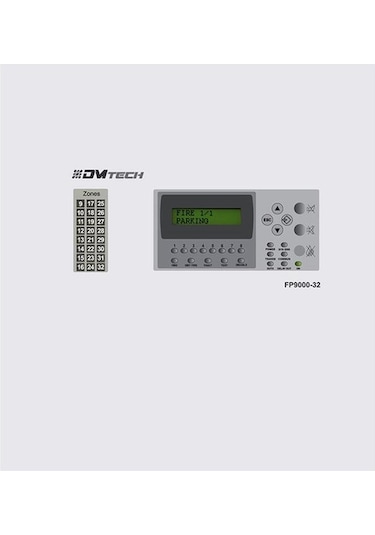 Dmtech Fp9000-16 16 Bölge Konvansiyonel Yangın Alarm Kontrol Paneli