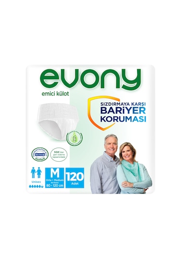 Evony Emici Külot Unısex Medıum 30X4'Lü (120 Adet)