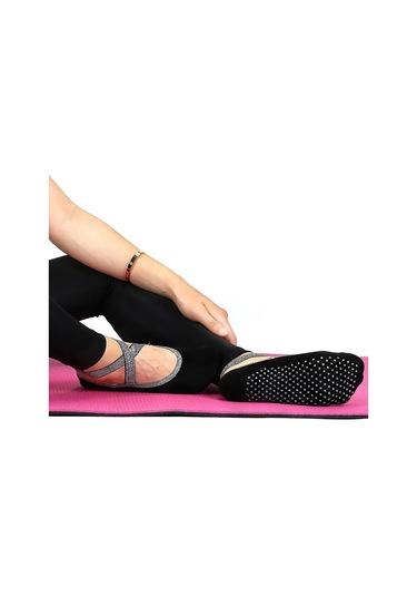 Kaymaz Siyah Dans Yoga Bale Ve Pilates Çorabı 001