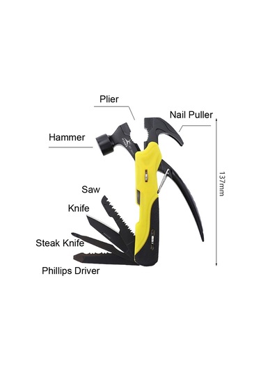 Rdeer Rt-2345 Çok Amaçlı Pense Katlanır Bıçak Açık Hava Ev Acil Durum Aracı