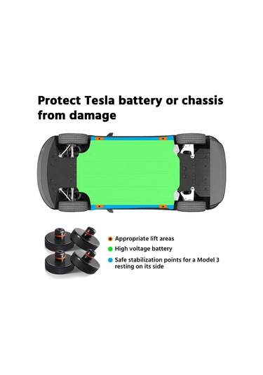 Suntek Tesla Model 3Y İçin Kaldırma Kriko Pedi