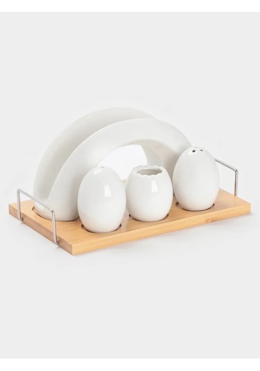 Sima-lend & Bellatenero 4 Parçalı Baharat Seti 428805231 Beyaz