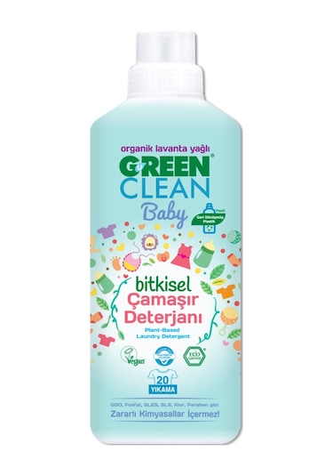 Green Clean Baby Bitkisel Çamaşır Deterjanı Lavanta 1000 ML