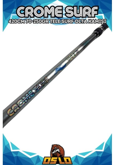 Safina Pro 8000 420cm 70-250gr Oslo Crome Profesyonel Kıyı Olta Takımı Seti