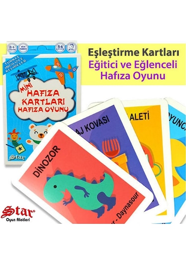 Eşleştirme Kartları Hafıza Oyunu - Star Oyun