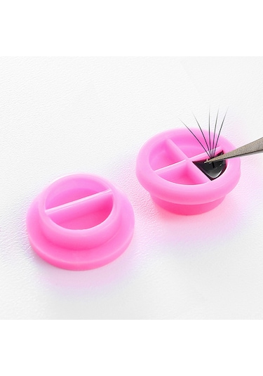 Teltree 100 Adet Kirpik Uzatma Yapıştırıcı Kabı - Çift Taraflı, Pratik Ve Dayanıklı