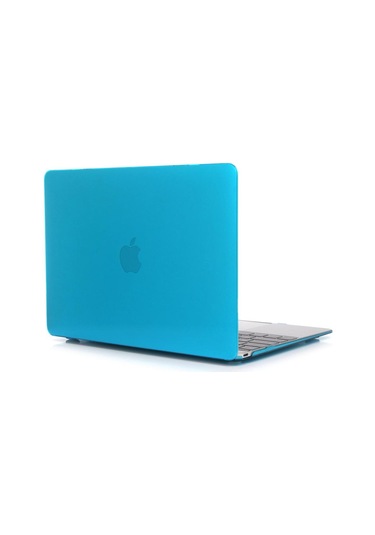 Macbook Air 13 A1932 2018 A2179 2020 Kristal Şeffaf Kılıf Kapak Mavi Açık