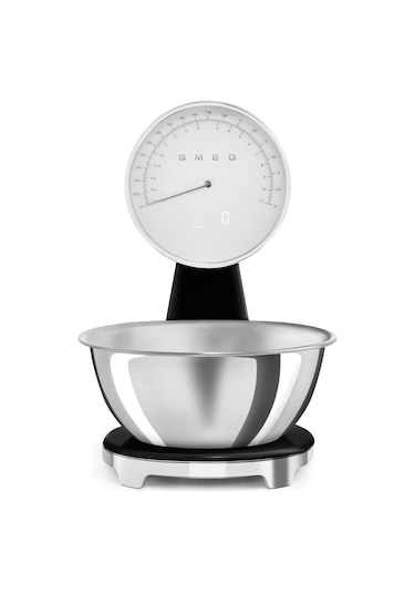 Smeg 50's Style Retro Siyah Analog Mutfak Tartısı Ksf01blww