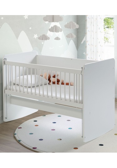 Babywhen Bw-1070 Sallanabilir Sabitlenebilir Anne Yanı Mobilya Beyaz