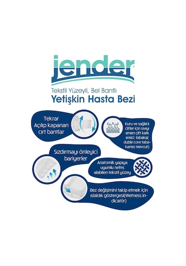 Bel Bantlı L 30'lu 4 Paket 120 Adet L