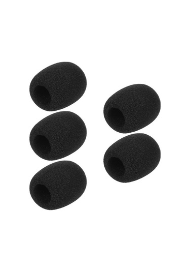 Didadodo 5'li Mikrofon Rüzgar Koruyucu Köpük Kapak - Yaka, Kulaklık Ve Lavalier Mikrofonlar İçin, Kulaklık Uygun