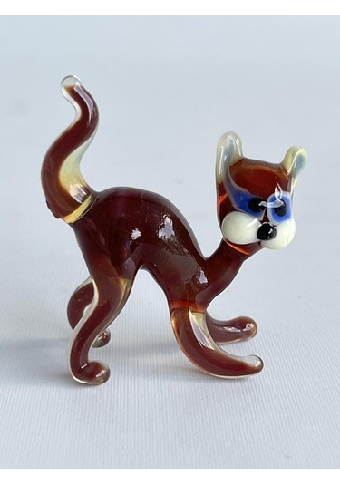 El Yapımı Murano Cam Kedi Biblo A25-03