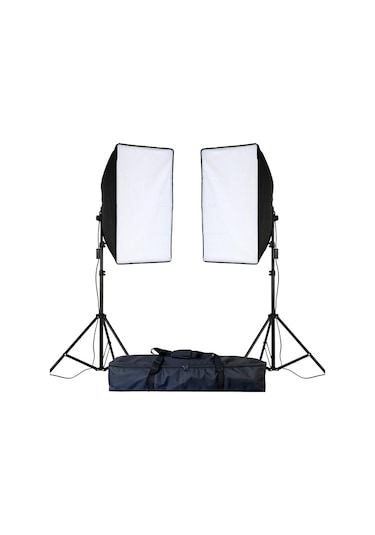 Hlypro Softbox 50 x 70 CM Taşıma Çantalı 2'li Set Sürekli Işık