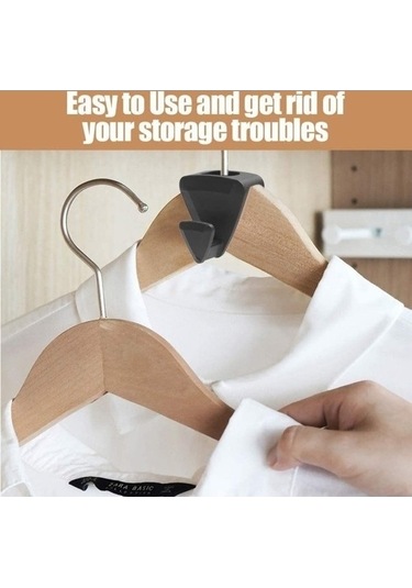 Tongxida Bosphorusboutique Kahverengi Elbise Askı Seti, 10 Adet Kancası Konnektörler Kahverengi