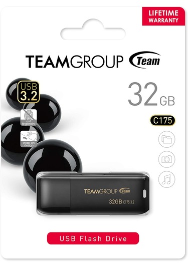 Team TC175332GB01 C175 32 GB USB 3.2 Flash Bellek