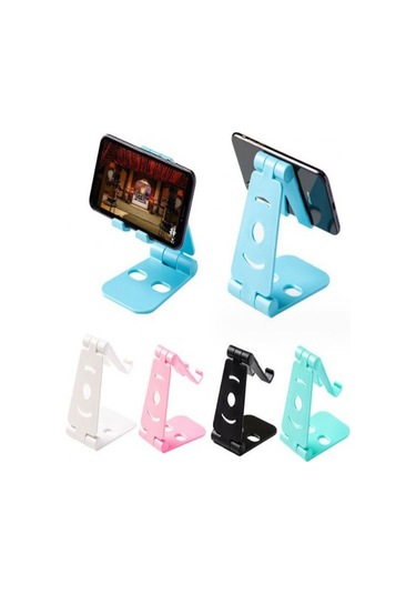 Masaüstü Katlanabilir Telefon Tablet Standı Mc-320 Akrobat Siyah Belirtilmemiş Torpido Üstü Plastik