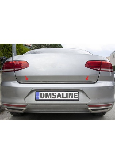 Omsa Vw Passat B8.5 Siyah Krom Bagaj Alt Çıtası 2019 Ve Sonrası