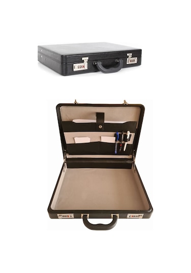 James Bond Klasik Evrak Çantası Şifreli Kilit 8 Cm Siyah