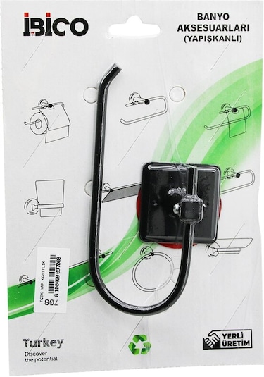Siyah Metal Açık Wc Kağıtlık Yapışkanlı Montaj Bny-708 47 Diğer