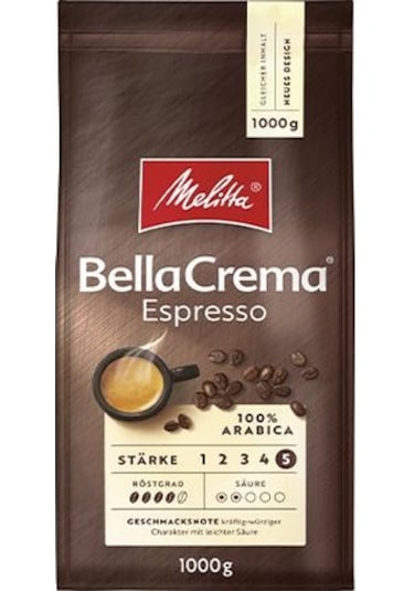Melitta Bellacrema Espresso Çekirdek Kahve 1 KG