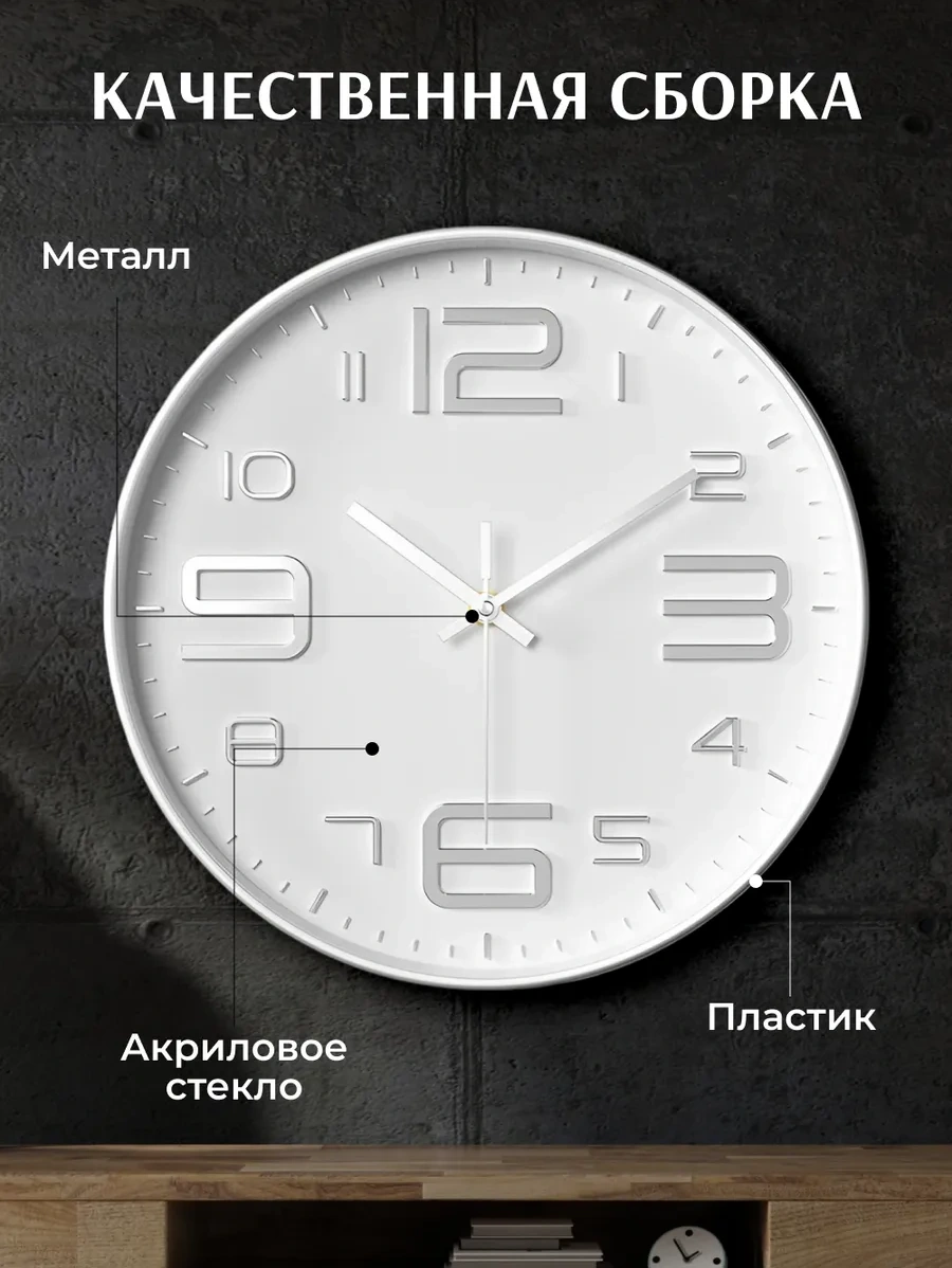 Artclock 25 Cm Yuvarlak Sessiz İç Mekan Duvar S 269230163 Beyaz