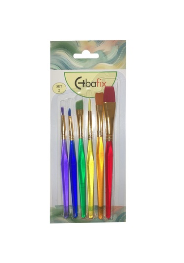 Bafix Fırça Seti Çok Amaçlı Artist Renkli 6 Lı Set-2