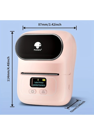 Hightower Phomemo M110 Akıllı Etiket Yazıcı - Pembe, Kablosuz, Telefon Ve Laptop Uyumlu Diğer