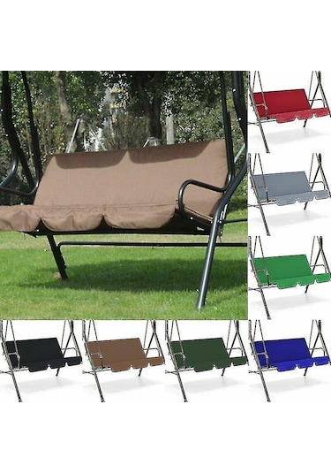 Salıncak Koltuğu Gölgelik Örtüsü 3 Kişilik Açık Bahçe Teras Su Geçirmez Avlu Süspansiyon Çok Renkli 05 Sadece Koltuk Örtüsü Diğer