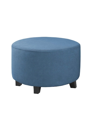 Kot Mavisi Streç Osmanlı Slipcovers  Oturma Odası İçin Kapakları Koruyun M