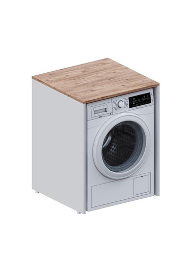 Aqua Bagno Voca Smartbox Çamaşır Dolabı ,atlantik Çam - Beyaz Beyaz