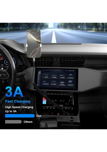 Honmex 2 Adet Siyah 66w Carplay Destekli Usb-a To Usb-c Geri Çekilebilir Çelik Kablosu - Hızlı Şarj Ve Veri Transferi - Araç, Ev, Ofis Kullanıma Uygun