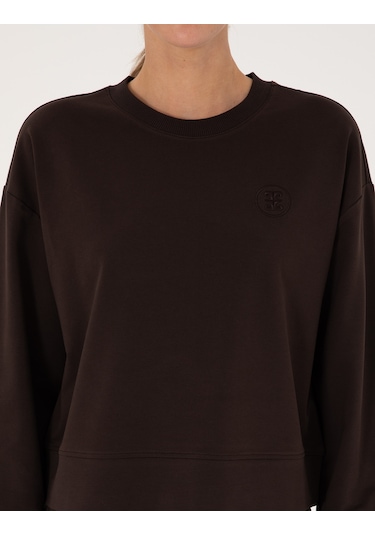 Pierre Cardin Kadın Kahverengi Sweatshirt 50314963-vr029 Kahverengi