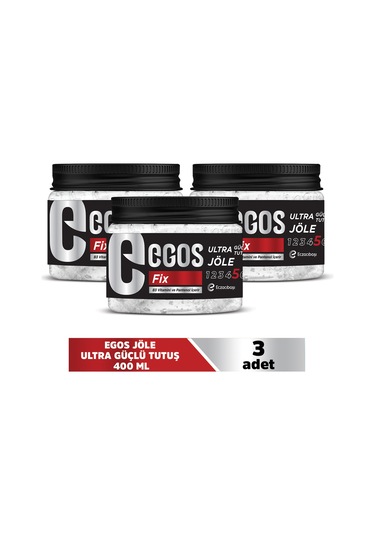 Egos Jöle Ultra Güçlü Tutuş 400 ml 3'lü