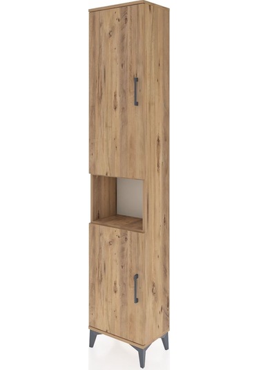 Arges Dolap 5 Raflı 2 Kapaklı 44x30x221 Çam-çam Çam