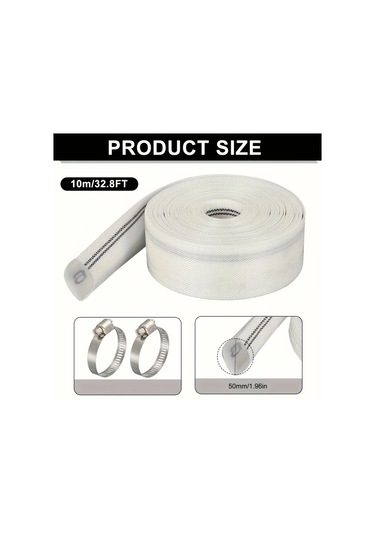 Willowhaven 50mm X 393.7in Dokuma Hortum Endüstriyel Sulama Bahçe Su Taşıma