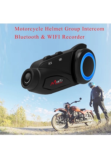 Kask Bluetooth Kulaklık Motosiklet Maxto M3 Kameralı Intercom