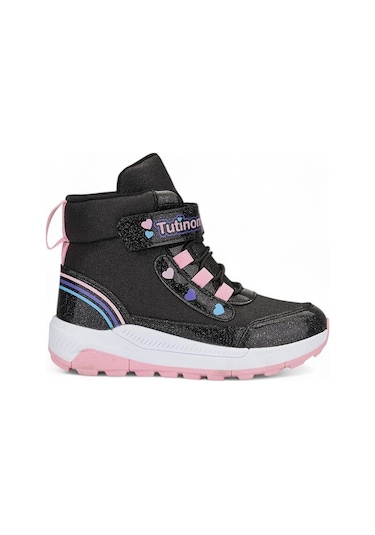 Tuğba Ortopedi 138 Kız Çocuk Bot Siyah/pembe Siyah - Pembe