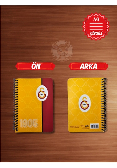 Gs Galatasaray Taraftar Not Defteri 72 Yaprak Çizgili Ödev Defteri Sarı