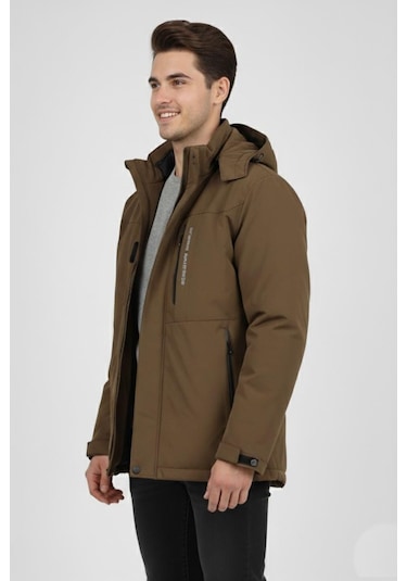 Dynamo Erkek Kapüşonlu Spor Mont 2 Parça Regular Fit 3361 Bgl-st04901 Açık Kahverengi