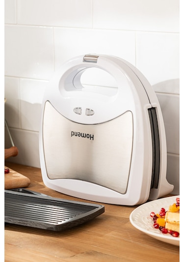 Homend Toastbuster 1319H Waffe&Tost Makinesi (Çıkartılabilir Plakalı)