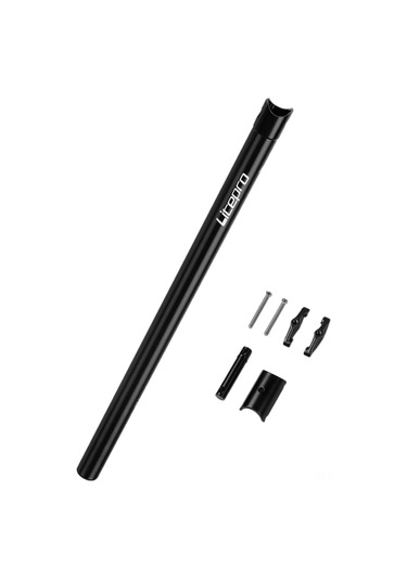 Padalink Dahon Katlanır Bisiklet İçin Hafif Alüminyum Sele Borusu, 31.8mm, 580mm, Siyah, 80kg Taşıma Kapasiteli Siyah