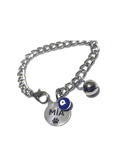 Isimli Kedi Tasması, Zincir Tasma, Kedi Kolyesi, Kedi Isimlik