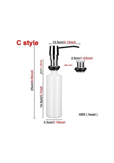 300 Ml Abs Kafa Lavabo Sabunluk Sıvı Sabun Şişesi Elle Basarak Sabun Losyon Dispenseri Mutfak Aksesuarları 300 Ml