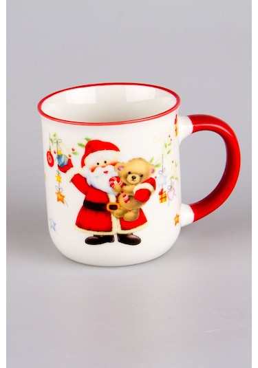 Collection Yılbaşı Kupası Kırmızı Noel Baba Figürlü
