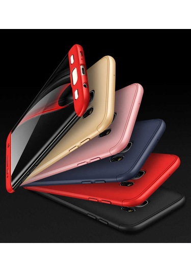 Samsung Galaxy Uyumlu S7 Edge Kılıf Zore Ays Kapak Kırmızı
