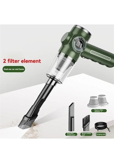 Novahub Yüksek Süpürge Kablosuz Jl Güçlü Güç Elektrikli Araba 9800000pa Hn Yeşil